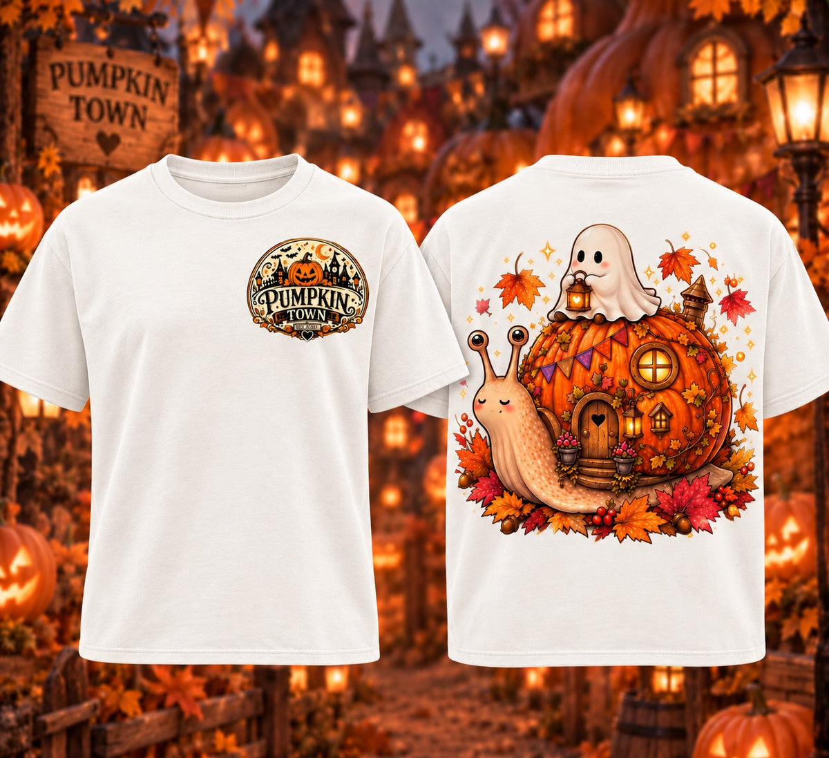 WELCOME TO PUMPKIN TOWN T-SHIRT