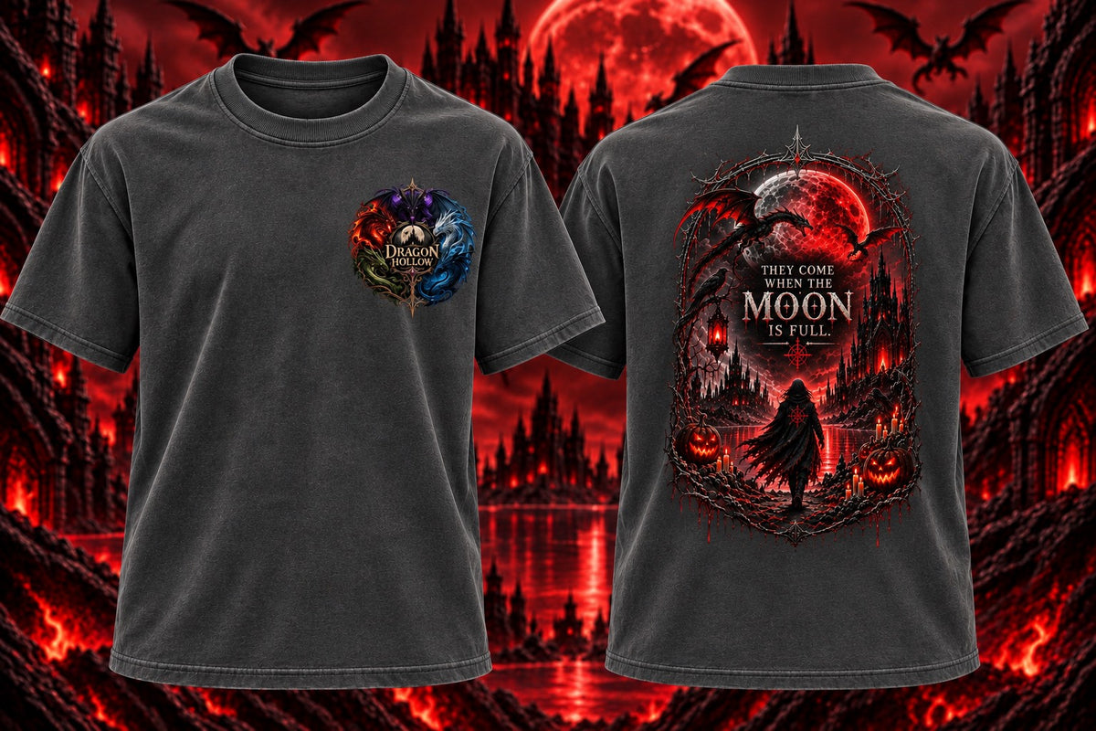 WHEN THE MOON IS FULL T-SHIRT
