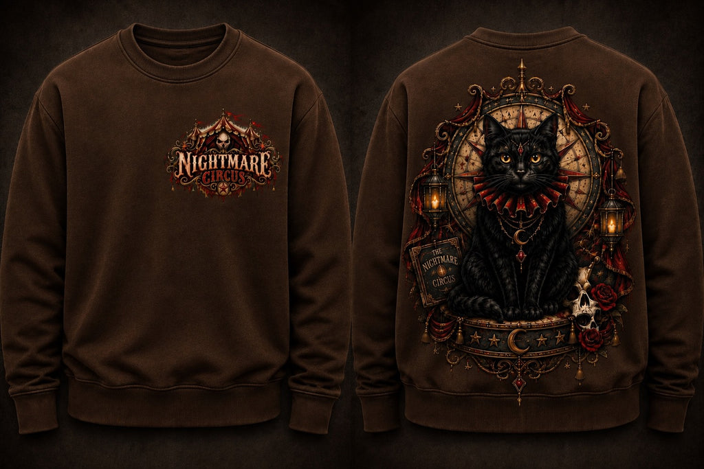 Nightmare Circus -black cat sweater