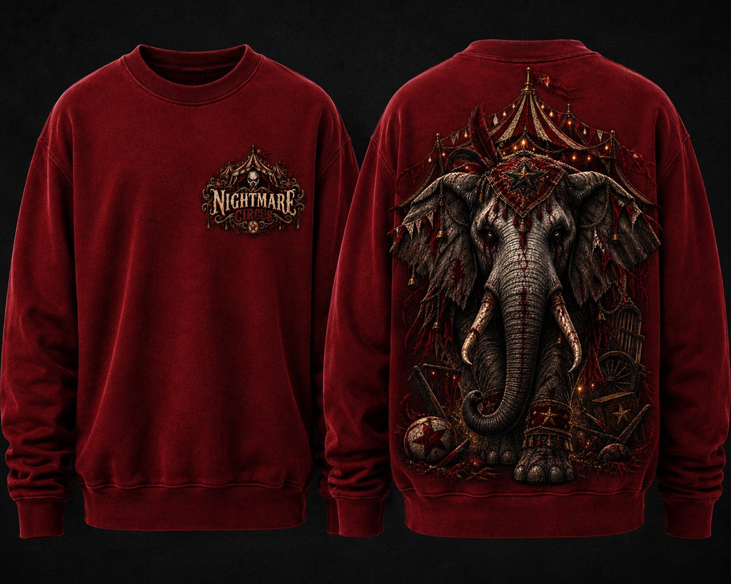 NIGHTMARE CIRCUS THE ELEPHANT’S LAST SHOW - sweater