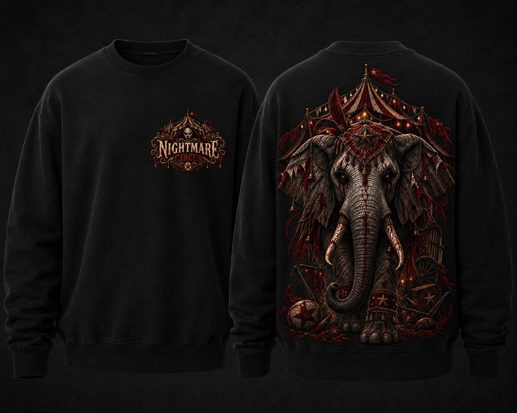 NIGHTMARE CIRCUS THE ELEPHANT’S LAST SHOW - sweater